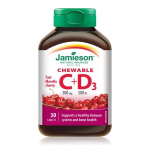 JAMIESON  C+D3  500MG CHEWABLE TABS 30S