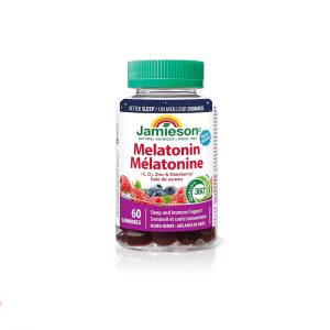 JAMIESON MELATONIN +C,D3,ZINC& ELDERBERRY SLEEP AND IMMUNE GUMMIES 60'S