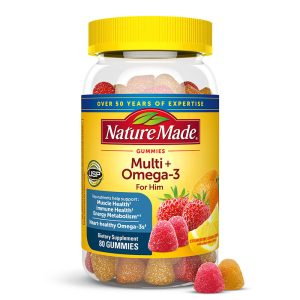 NATURES MADE MULTI  OMEGA 3 GUMMIES FOR HIM 80S