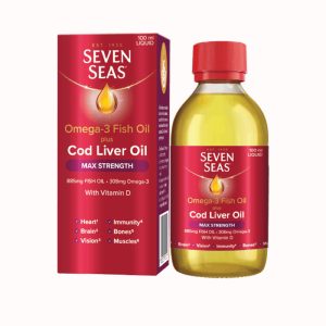 SEVEN SEAS CODLIVER OIL WITH OMEGA 3 MAX STRENGTH SYRUP 100ML