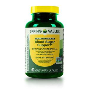 SPRING VALLEY BLOOD SUGAR SUPPORT CAPSULES 60s'S