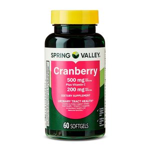 SPRING VALLEY CRANBERRY 500MG PLUS VITAMIN C 200MG  60S