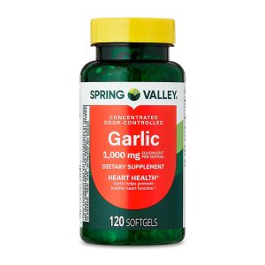 SPRING VALLEY GARLIC  SOFTGELS 1000MG 120'S
