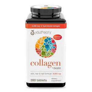 YOUTHEORY COLLAGEN+ BIOTIN  6000MG TABLETS 390'S
