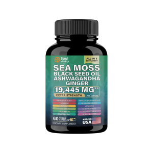 SEA MOSS,BLACKSEED OIL,ASHWAGANDHA &GINGER CAPSULES 60'S