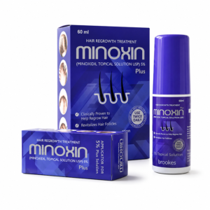 MINOXIDIL 5% PLUS SOLUTION 60ML WITH DERMA ROLLER