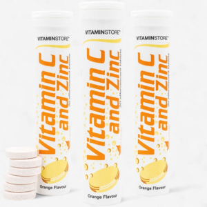 VITAMIN STORE VITAMIN C AND ZINC EFFERVESCENT TABLETS 20'S