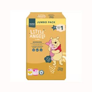 LITTLE ANGELS   NEWBORN  BABY DIAPERS  70  NAPPIES SIZE 1