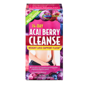 ACAI BERRY CLEANSE WEIGHT LOSS SUPPORT FLUSH  56'S TABLETS